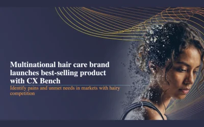 Multinational hair care brand launches best seller using CX Bench