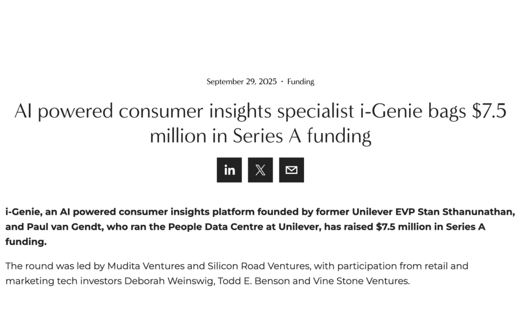 i-Genie.ai raises $7.5m to redefine the future of consumer insights 
