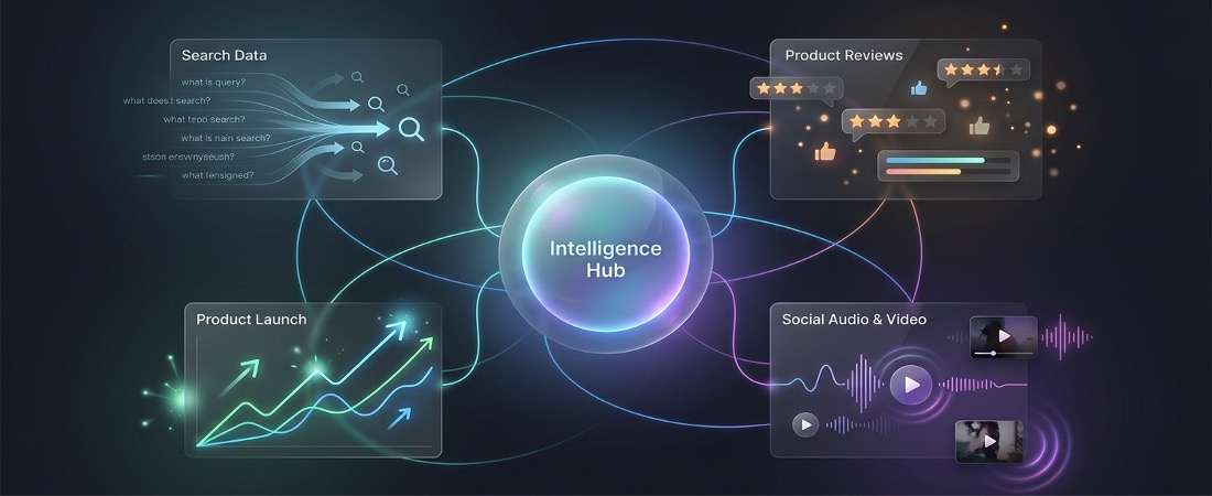 Search, reviews, launch and social data