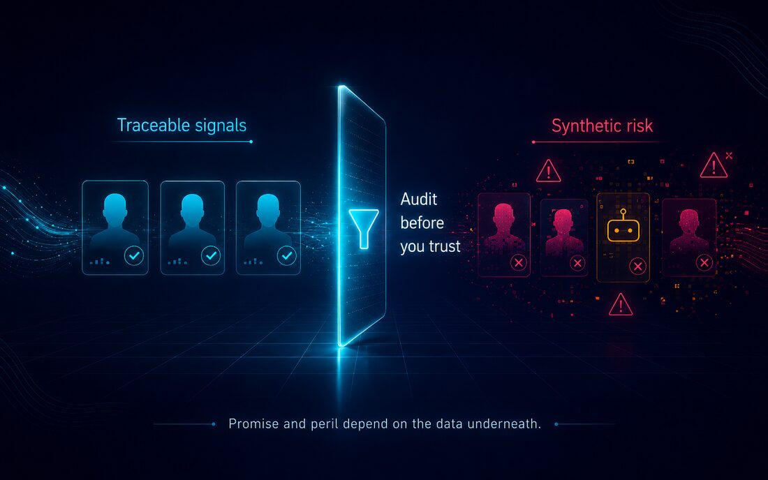Synthetic respondents: Promise, peril, and the data problem
