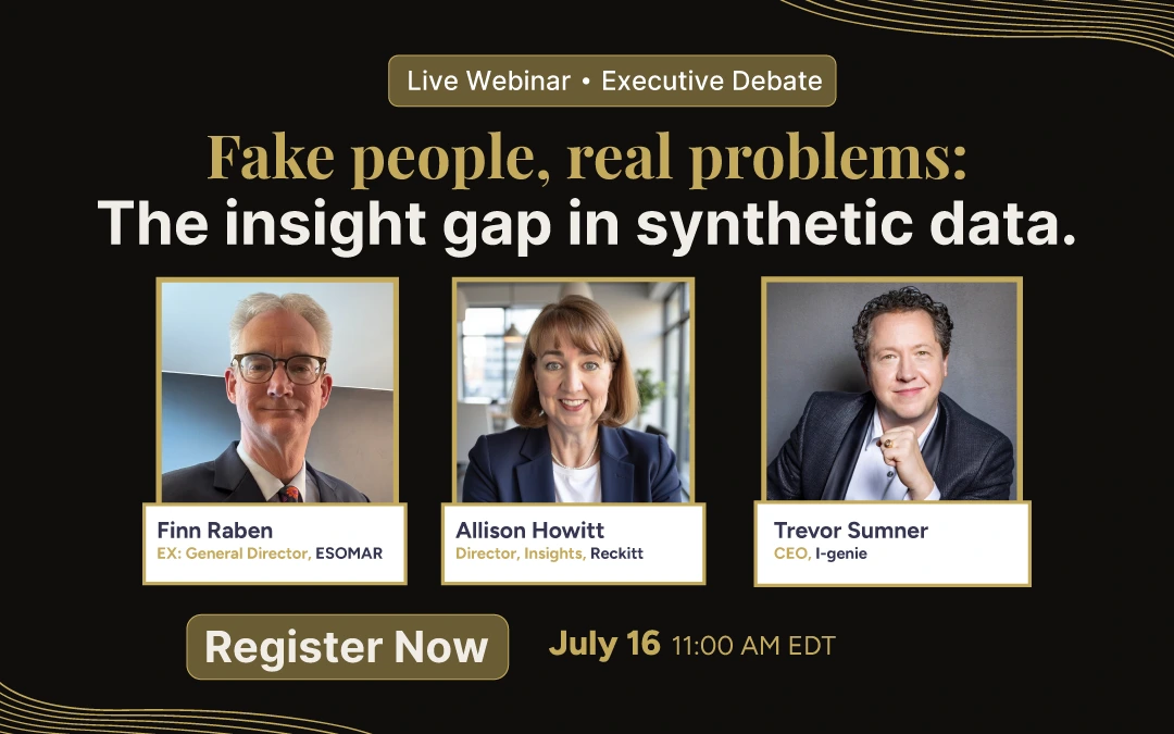 Fake people, real problems: The insight gap in synthetic data.