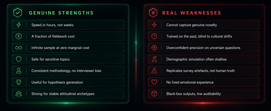 Strengths vs. weaknesses table