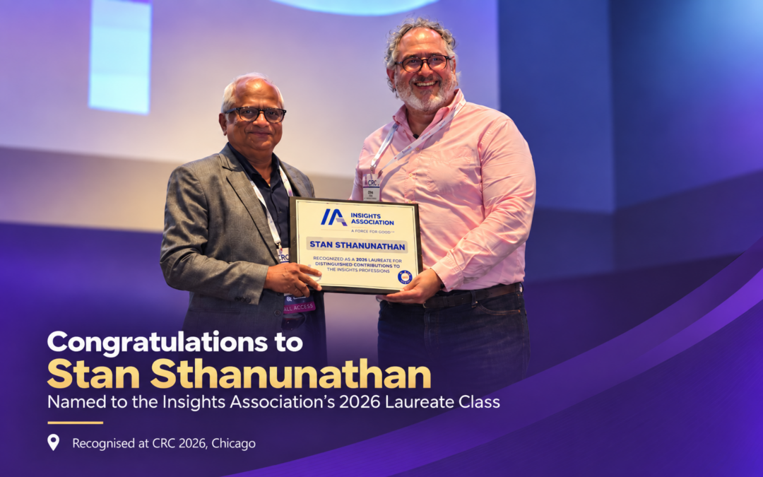 Insights Association names i-Genie.ai Founder Stan Sthanunathan to its 2026 Laureate Class